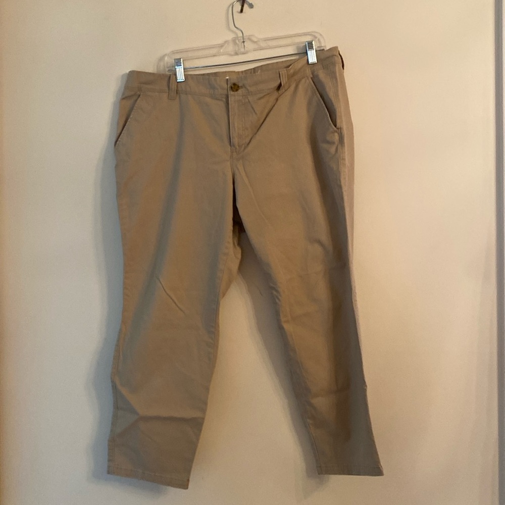 Old Navy Khaki Tan Boyfriend style Size 16R EUC